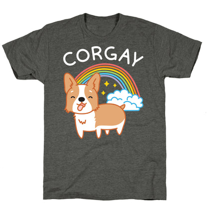 Corgay Gay Corgi  Unisex Triblend Tee