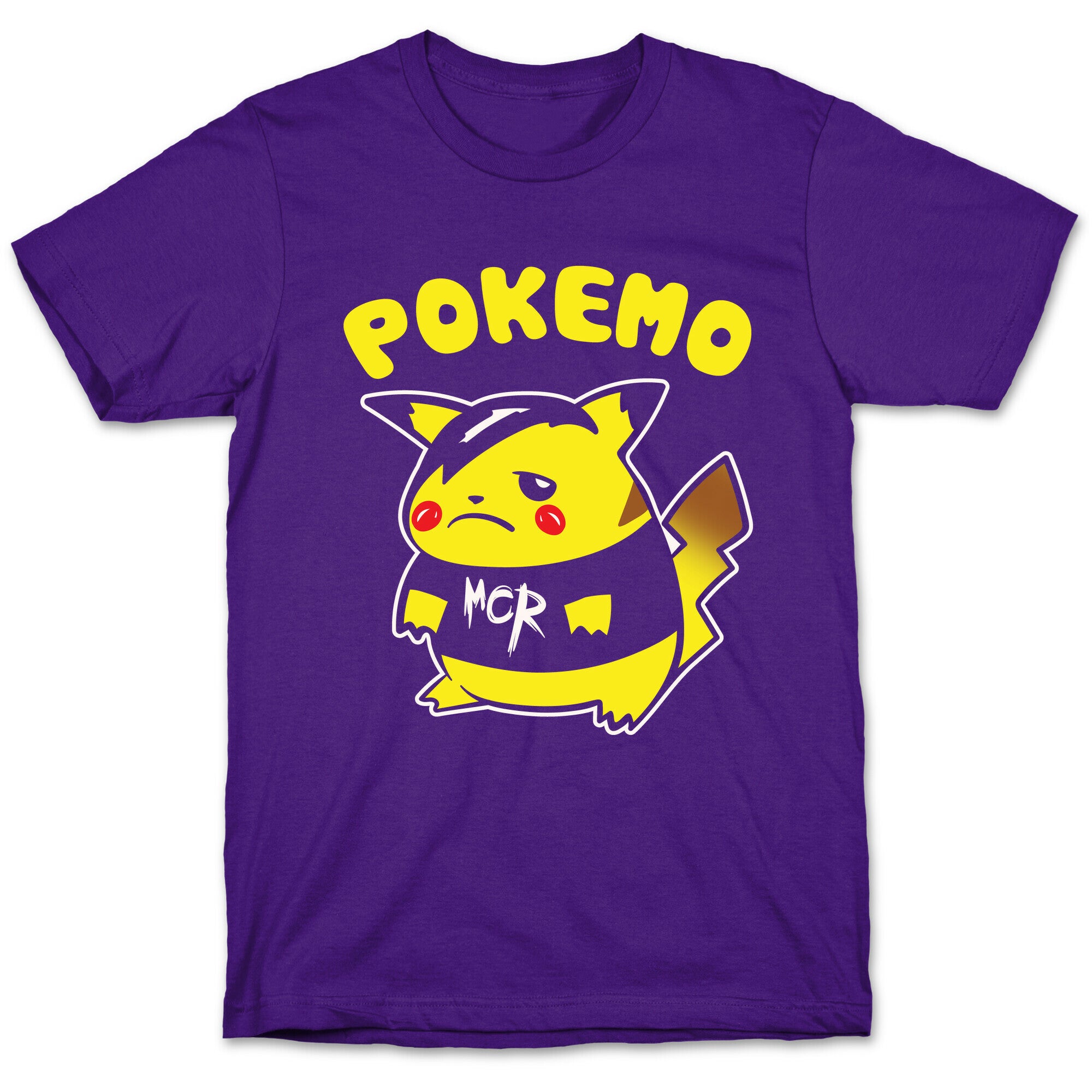 Pokemo Parody White Print T-Shirt