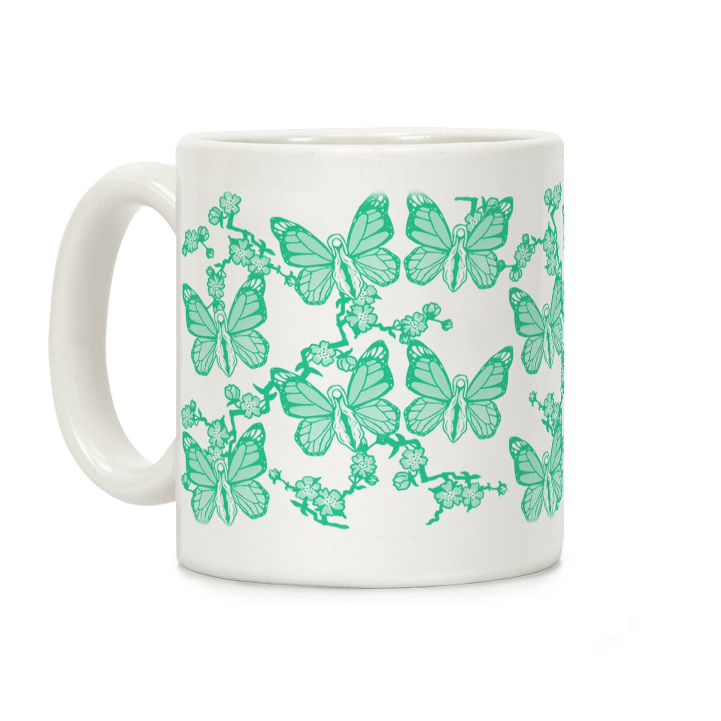 Butterfly Vagina Pattern Coffee Mug