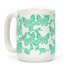 Butterfly Vagina Pattern Coffee Mug