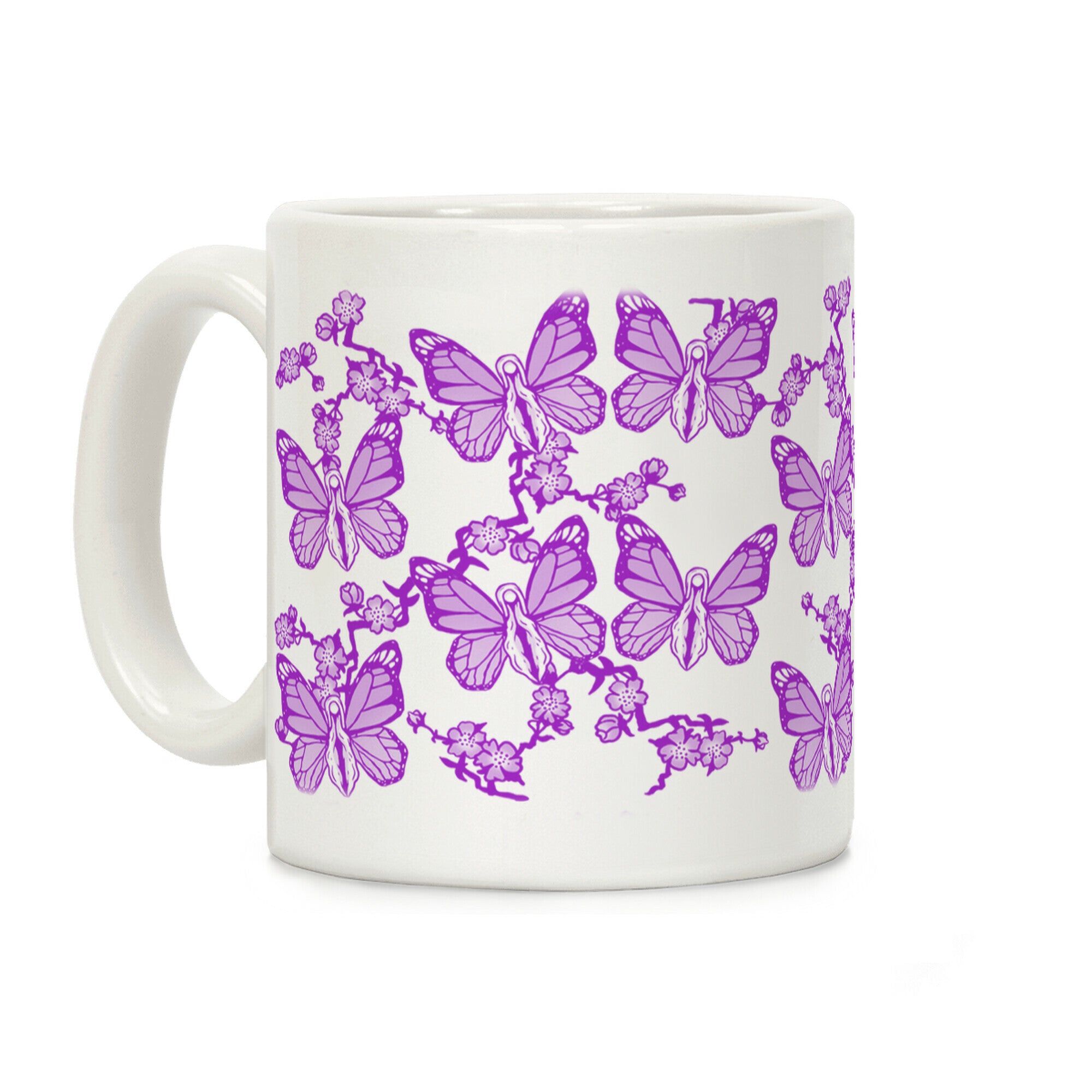 Butterfly Vagina Pattern Coffee Mug