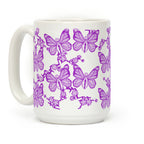 Butterfly Vagina Pattern Coffee Mug