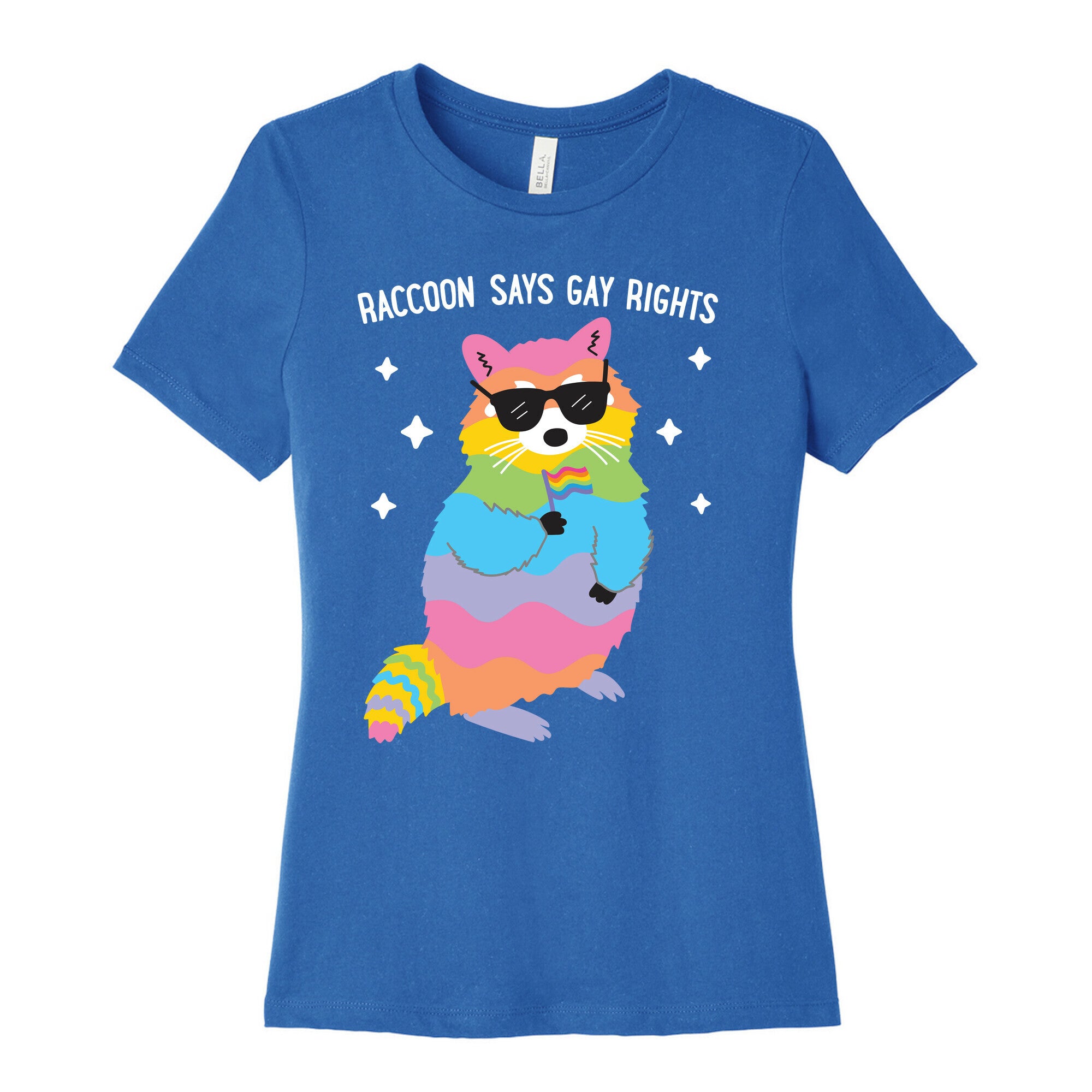 Raccoon Says Gay Rights Women's Cotton Tee