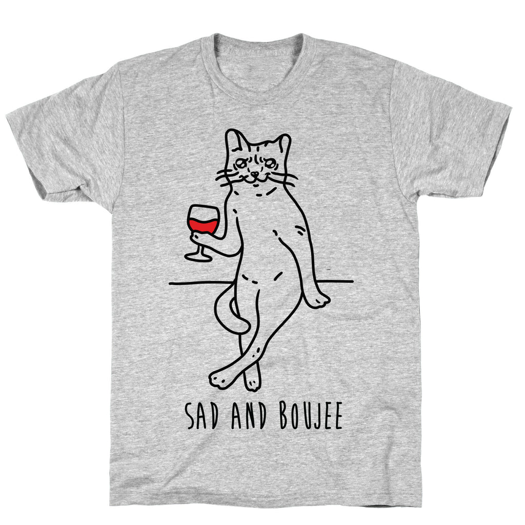 Sad and Boujee Crying Cat T-Shirt