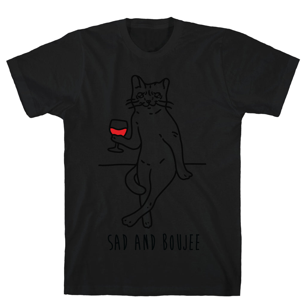 Sad and Boujee Crying Cat T-Shirt