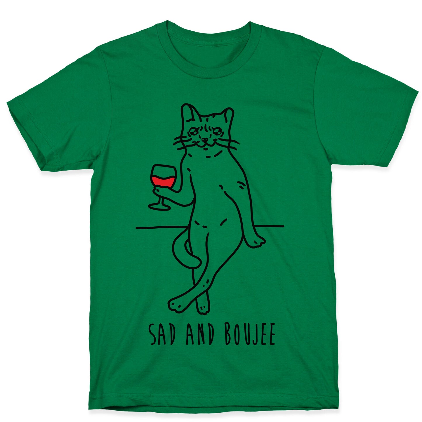 Sad and Boujee Crying Cat T-Shirt