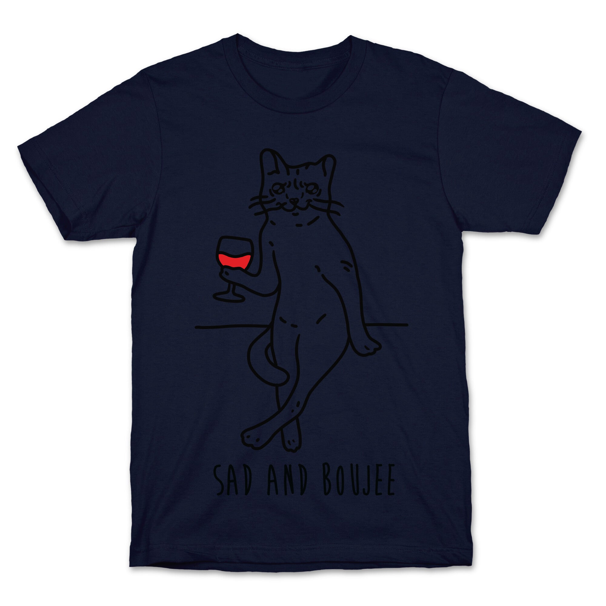 Sad and Boujee Crying Cat T-Shirt