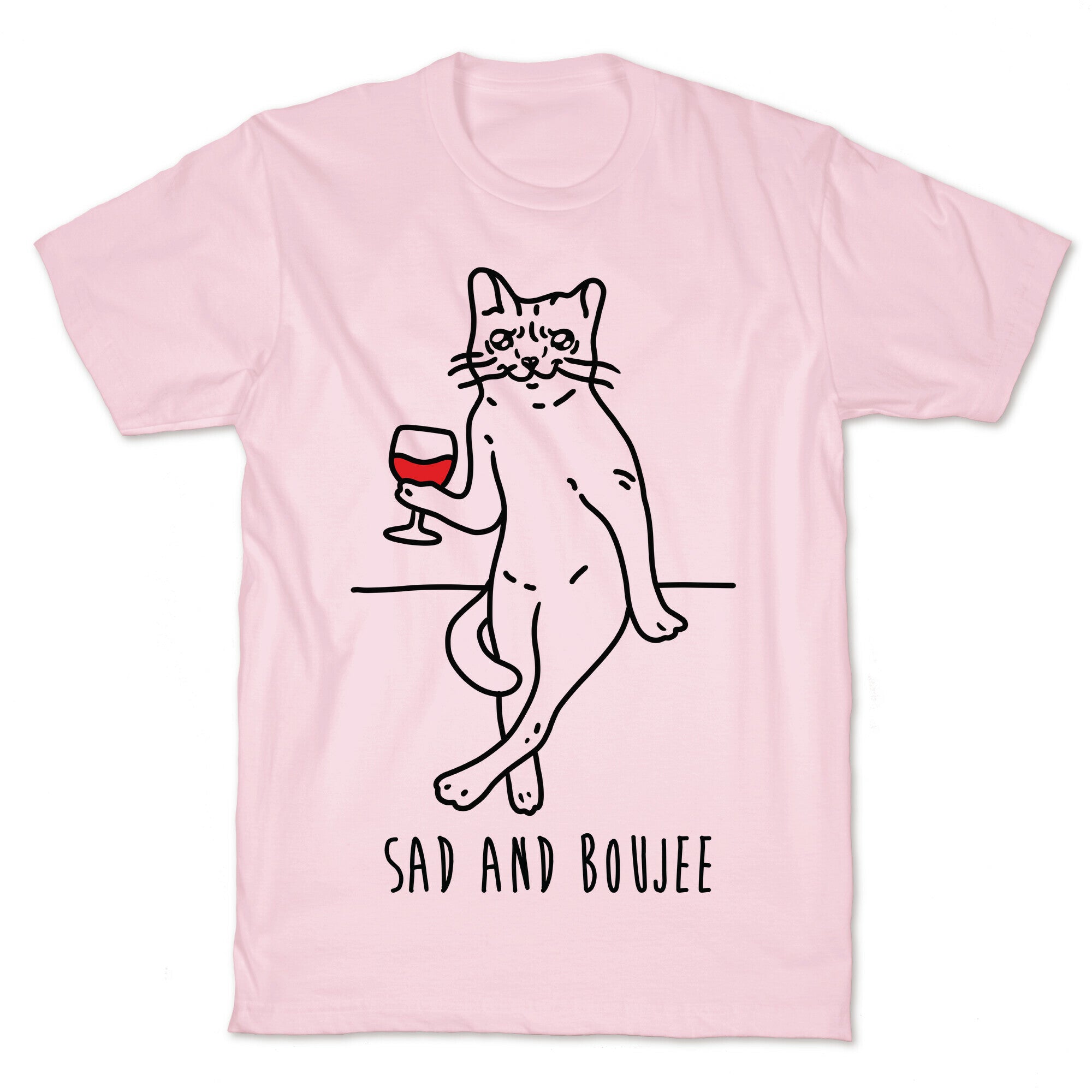 Sad and Boujee Crying Cat T-Shirt