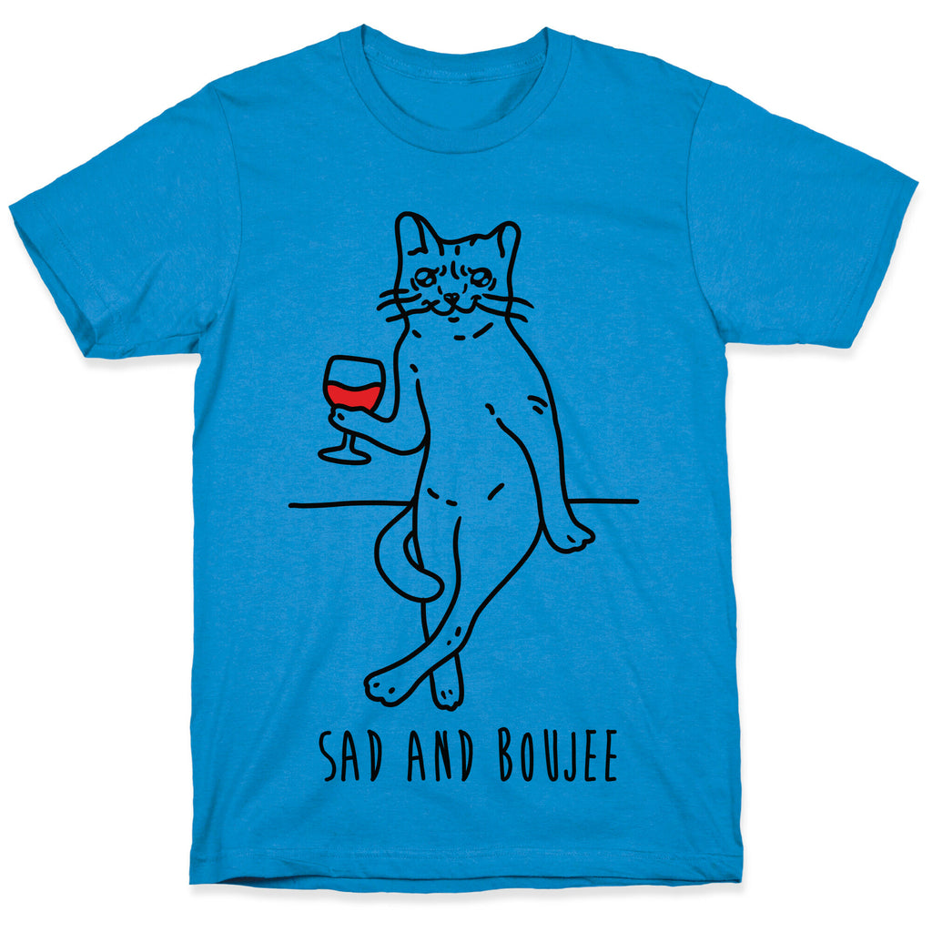 Sad and Boujee Crying Cat T-Shirt