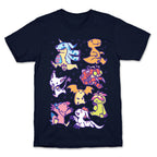 Digital Monsters Pattern T-Shirt