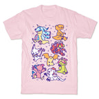 Digital Monsters Pattern T-Shirt