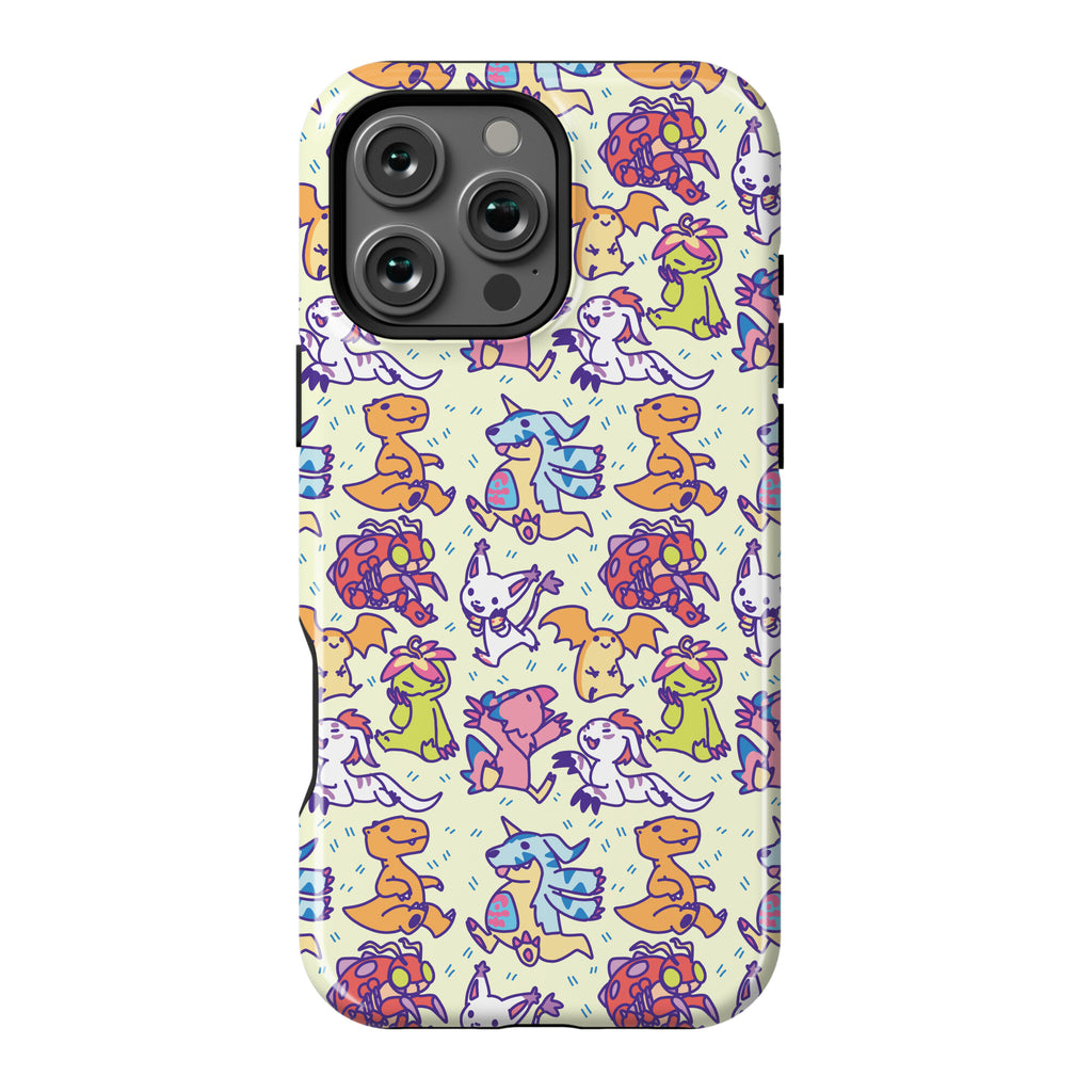 Digital Monsters Pattern Phone Case