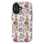 Digital Monsters Pattern Phone Case
