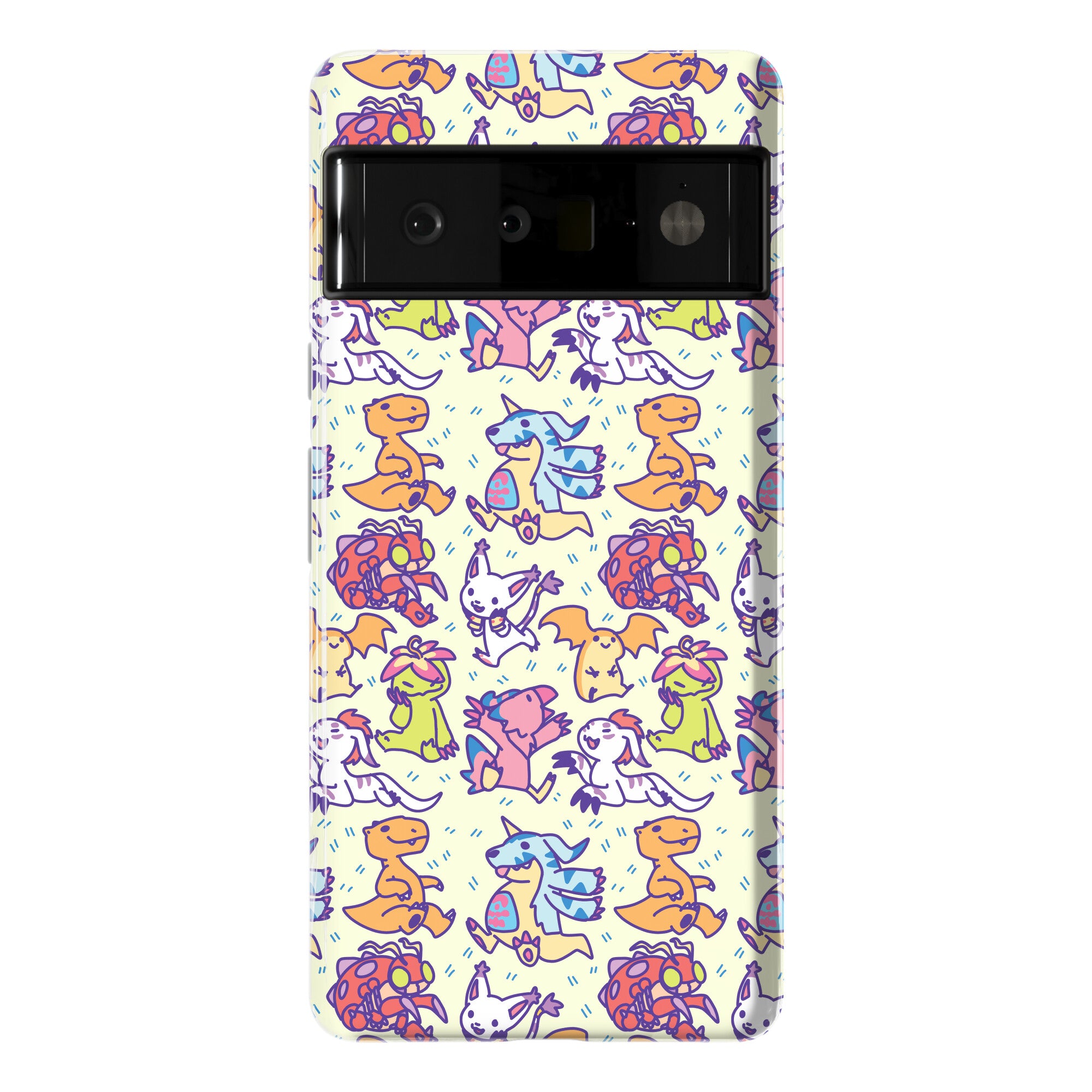 Digital Monsters Pattern Phone Case