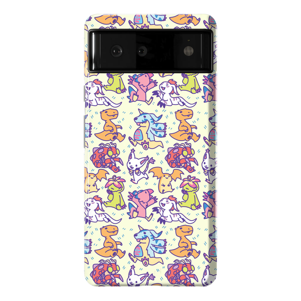 Digital Monsters Pattern Phone Case