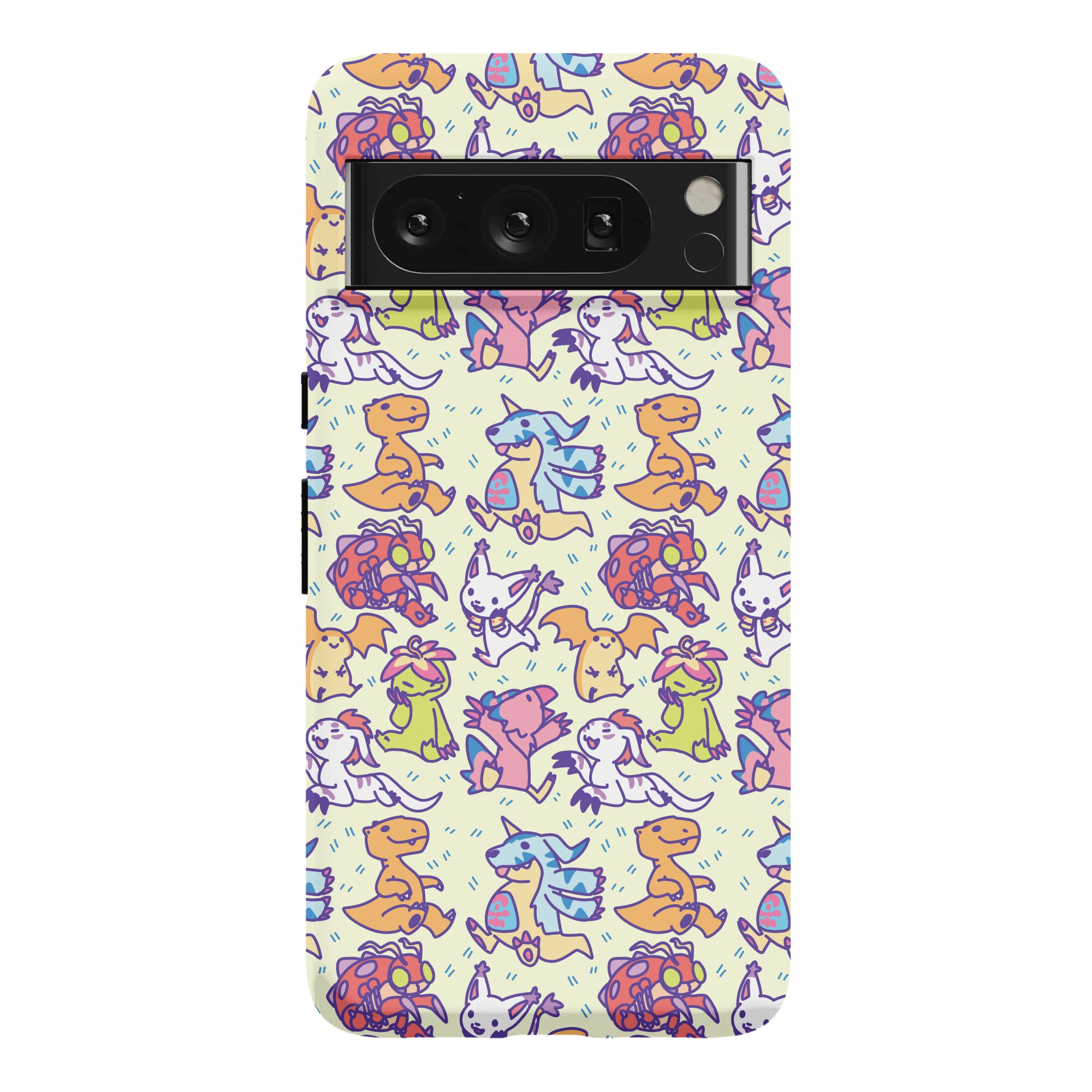 Digital Monsters Pattern Phone Case