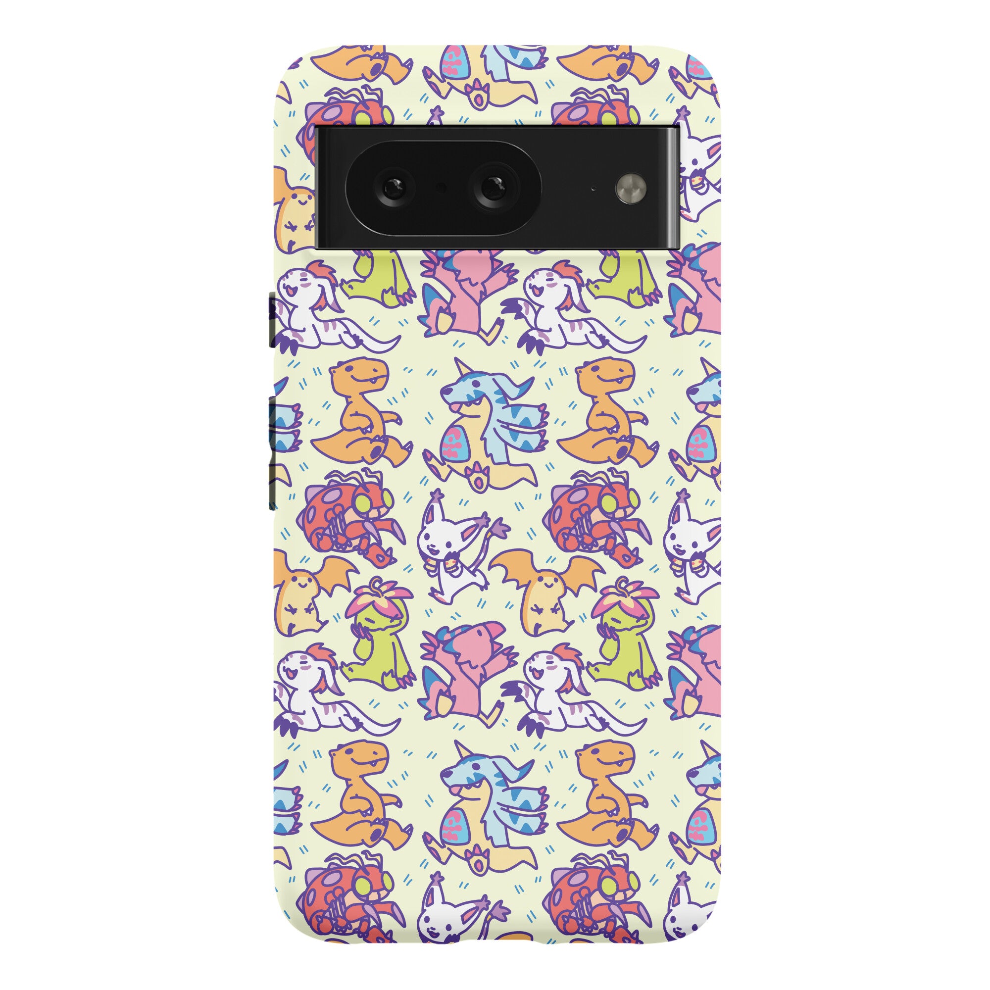 Digital Monsters Pattern Phone Case
