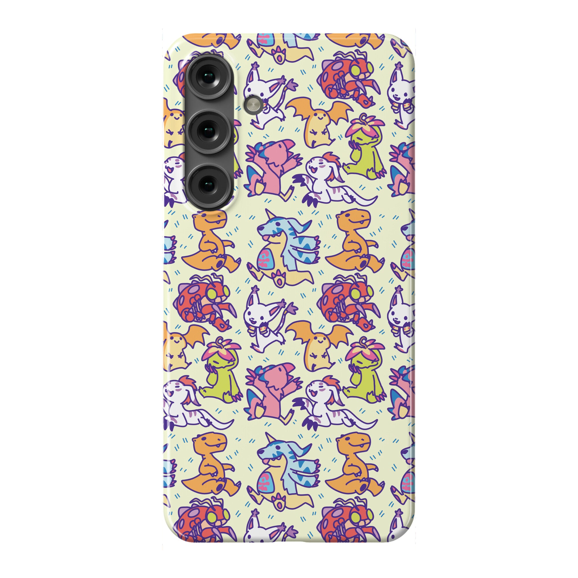 Digital Monsters Pattern Phone Case