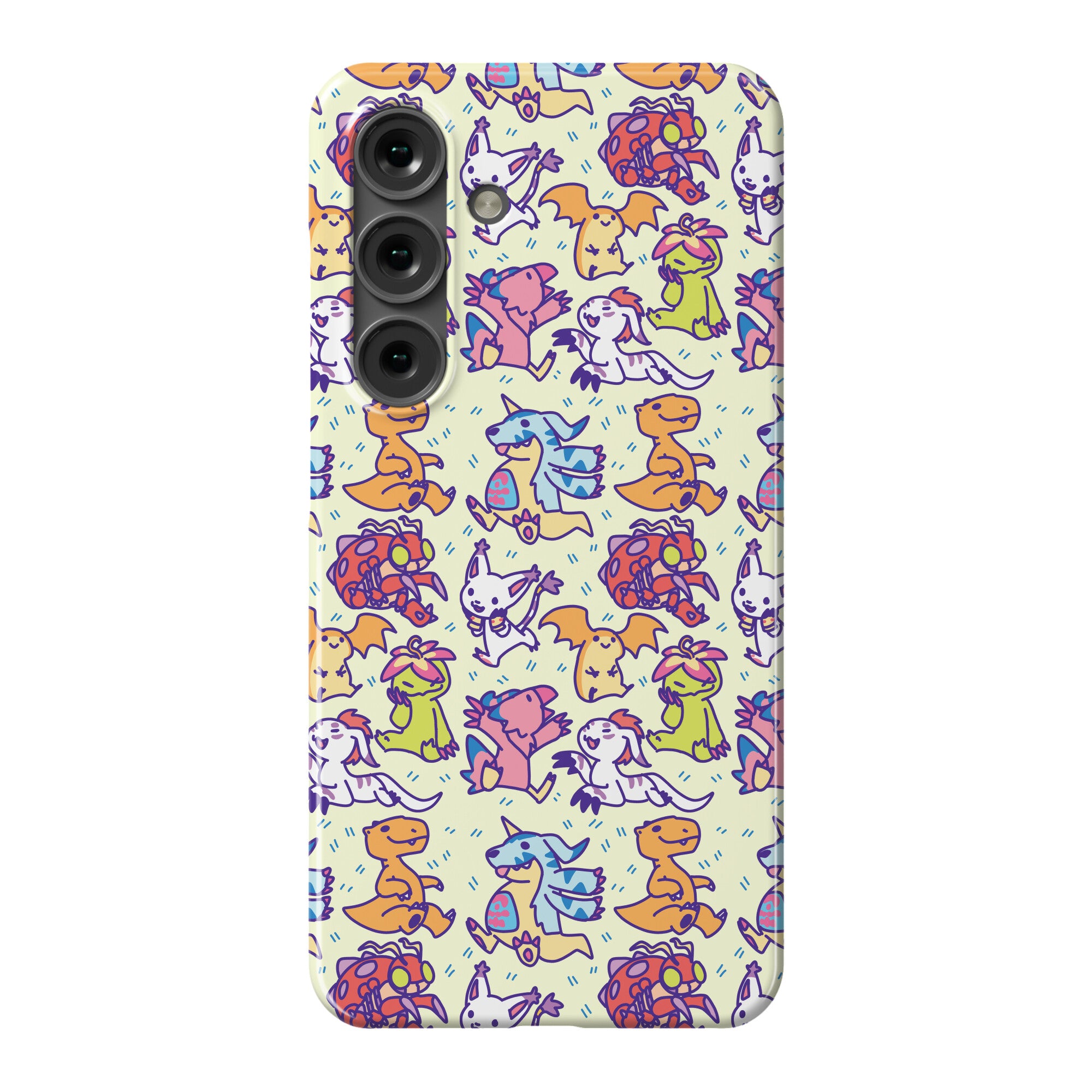 Digital Monsters Pattern Phone Case