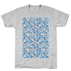 Floral Penis Pattern T-Shirt