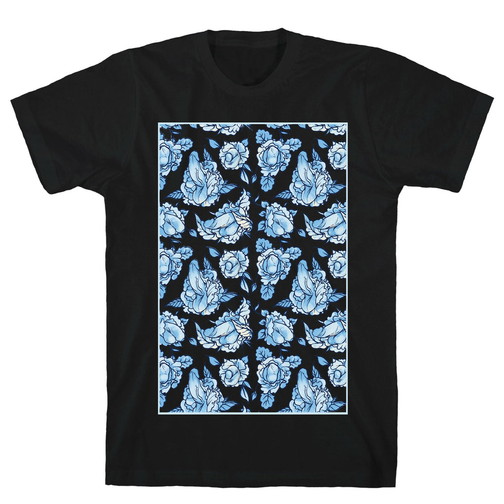 Floral Penis Pattern T-Shirt