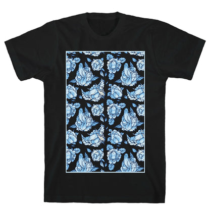 Floral Penis Pattern T-Shirt