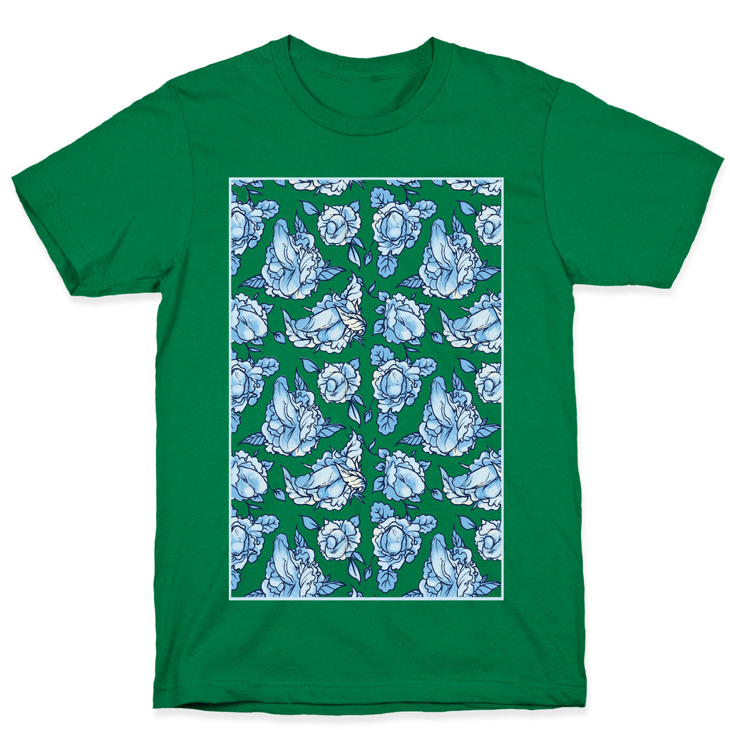 Floral Penis Pattern T-Shirt