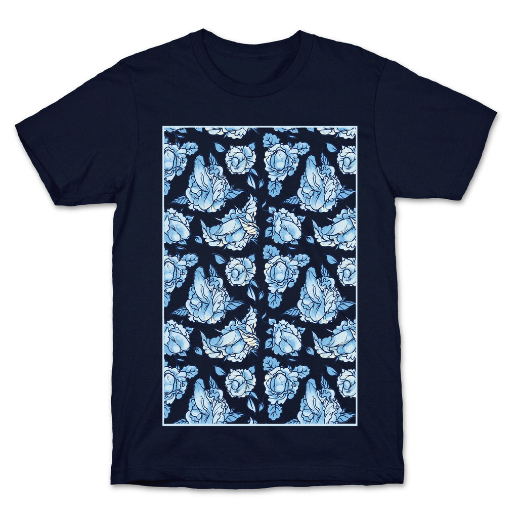 Floral Penis Pattern T-Shirt