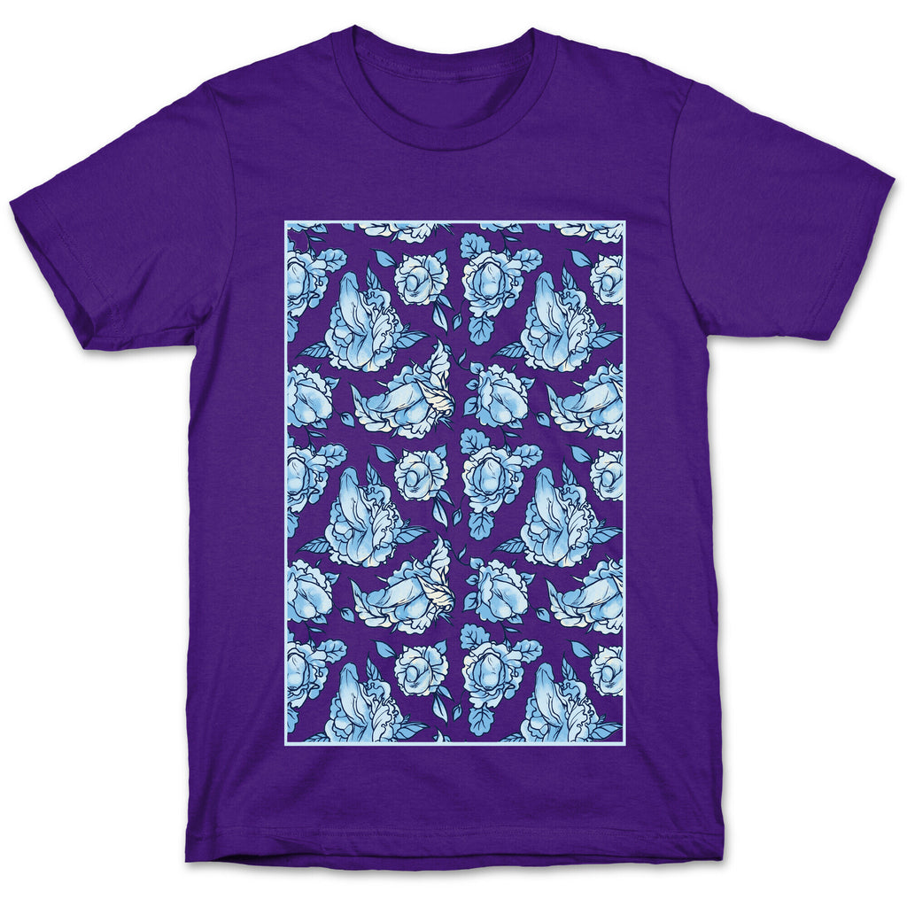 Floral Penis Pattern T-Shirt