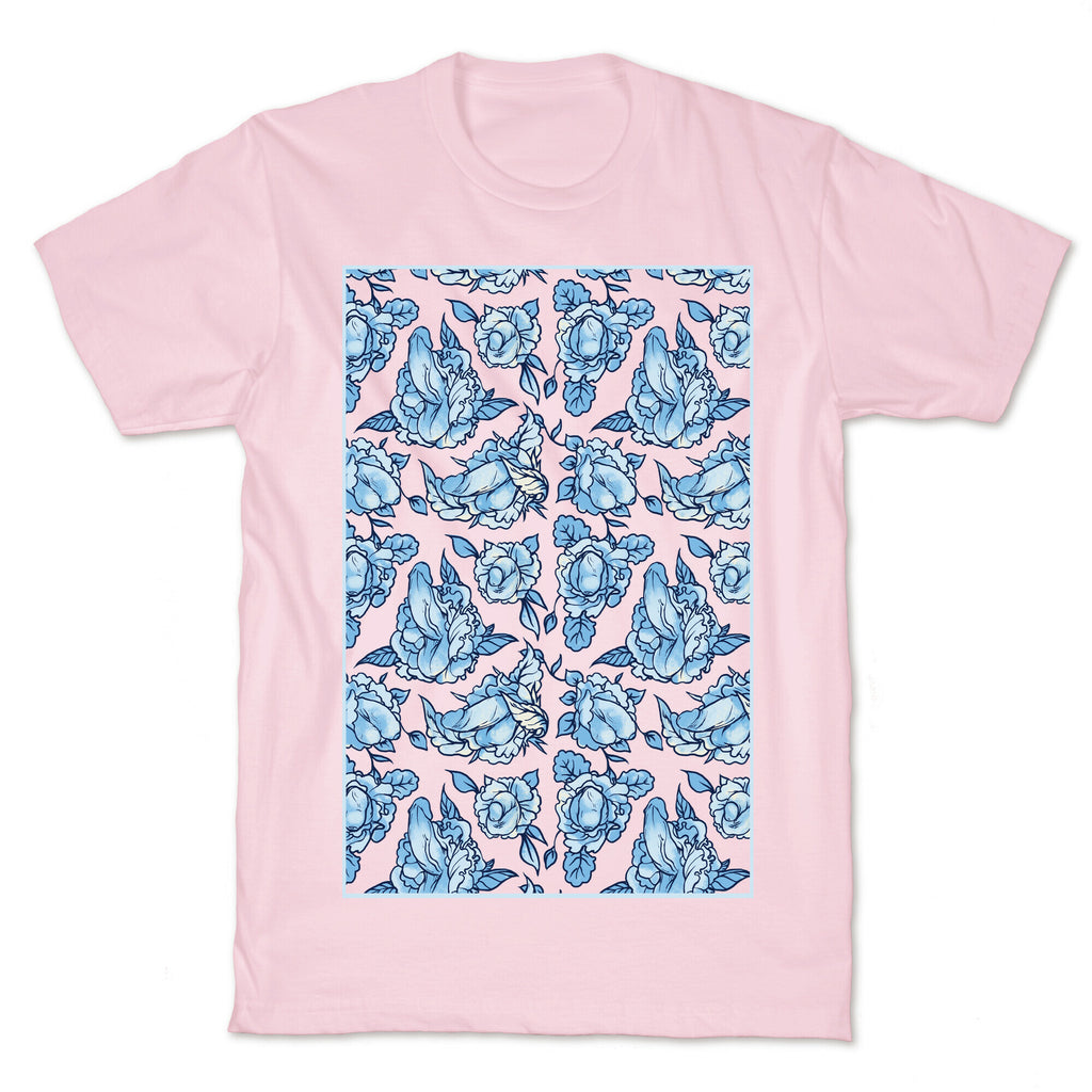 Floral Penis Pattern T-Shirt