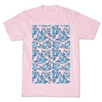 Floral Penis Pattern T-Shirt