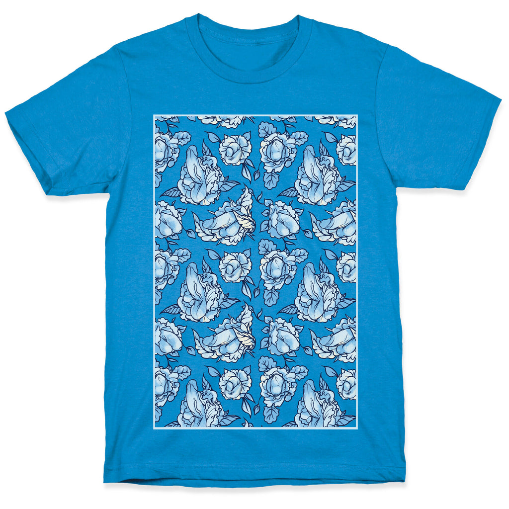Floral Penis Pattern T-Shirt