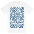 Floral Penis Pattern T-Shirt