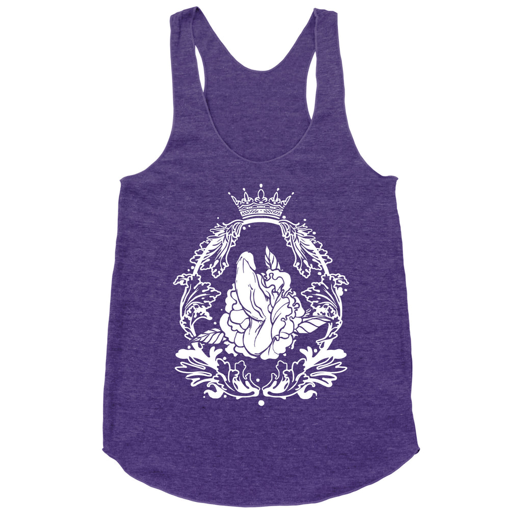 Floral Penis in Baroque Frame Racerback Tank