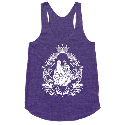 Floral Penis in Baroque Frame Racerback Tank