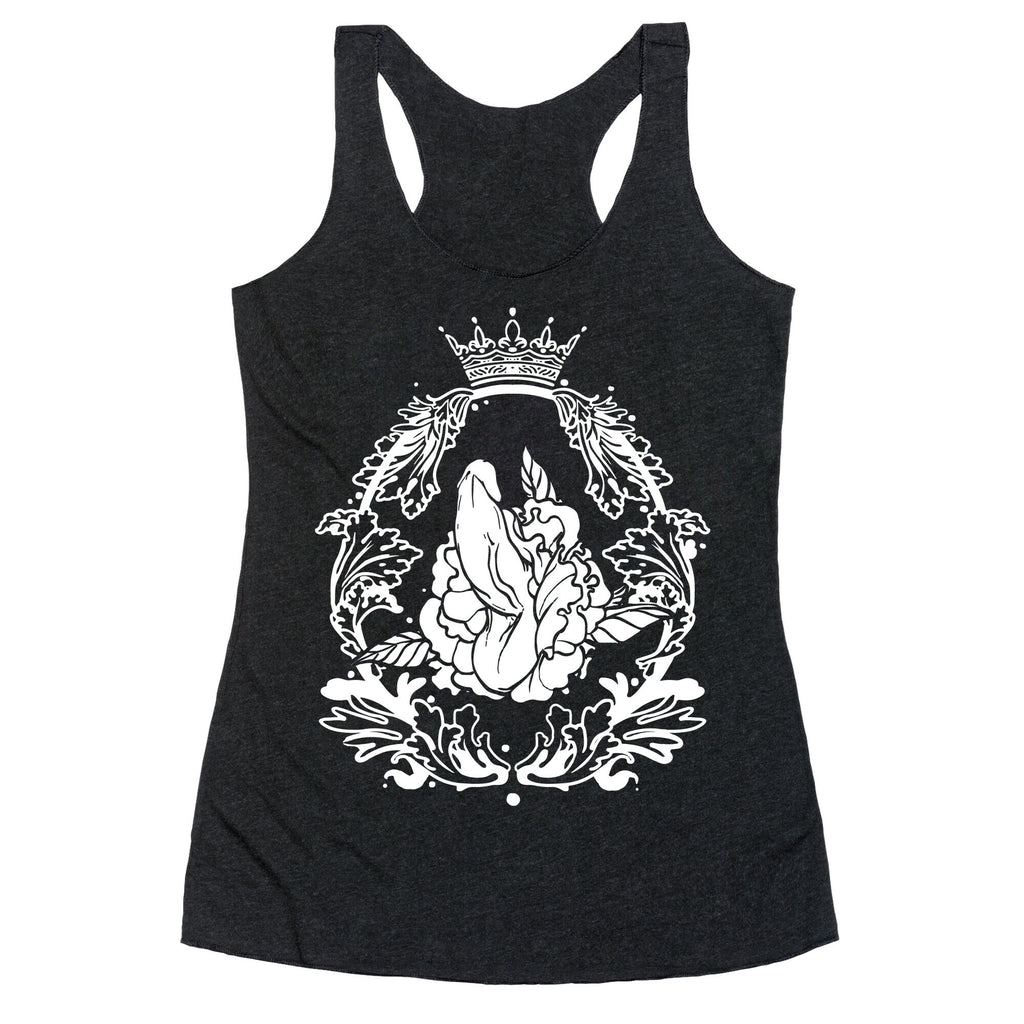 Floral Penis in Baroque Frame Racerback Tank