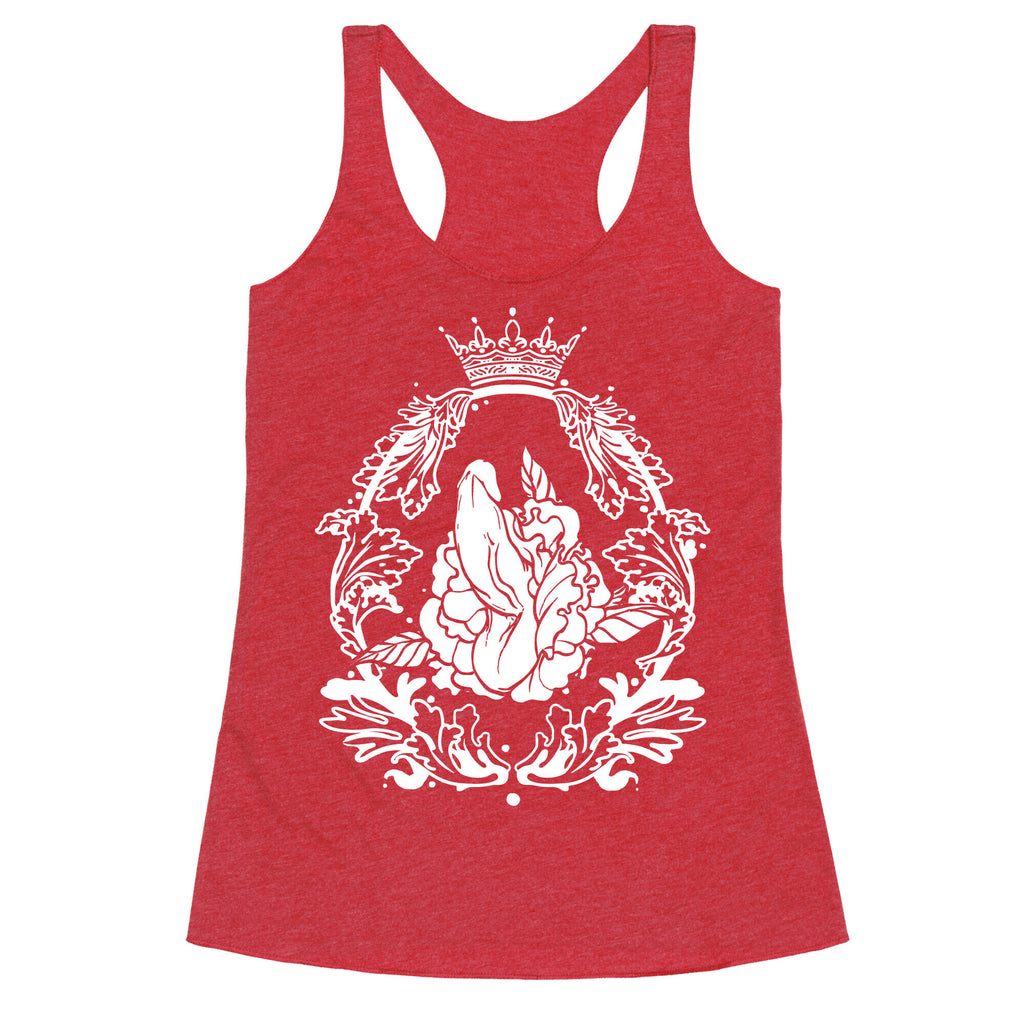 Floral Penis in Baroque Frame Racerback Tank