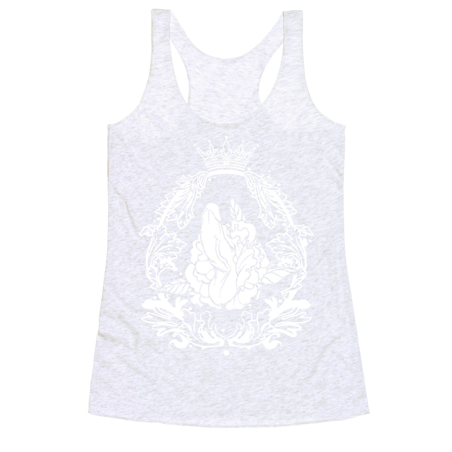 Floral Penis in Baroque Frame Racerback Tank