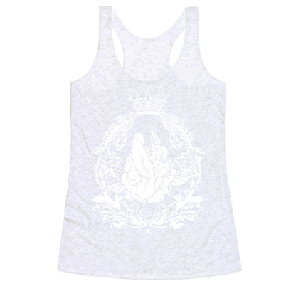 Floral Penis in Baroque Frame Racerback Tank