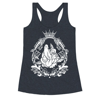 Floral Penis in Baroque Frame Racerback Tank