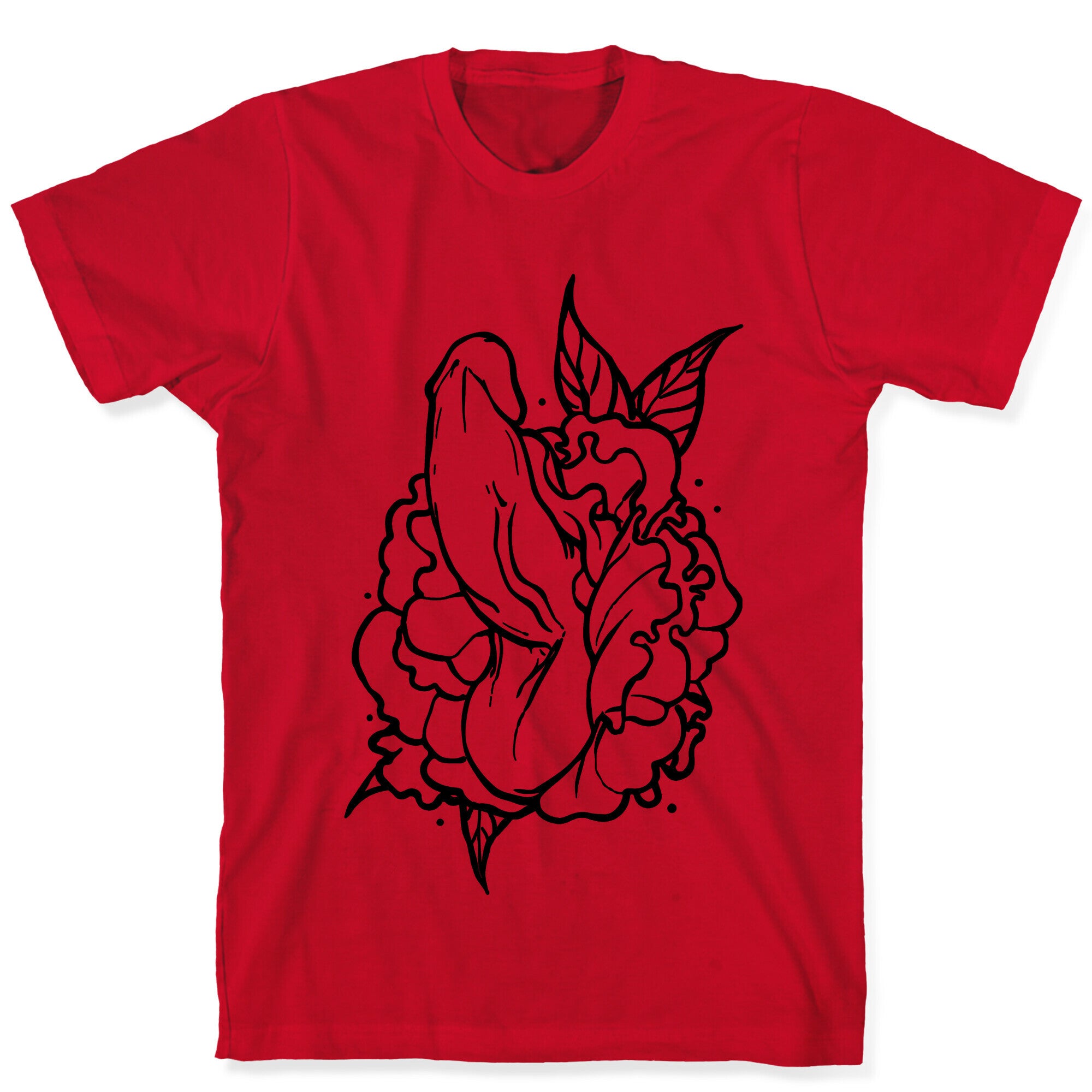 Floral Penis T-Shirt