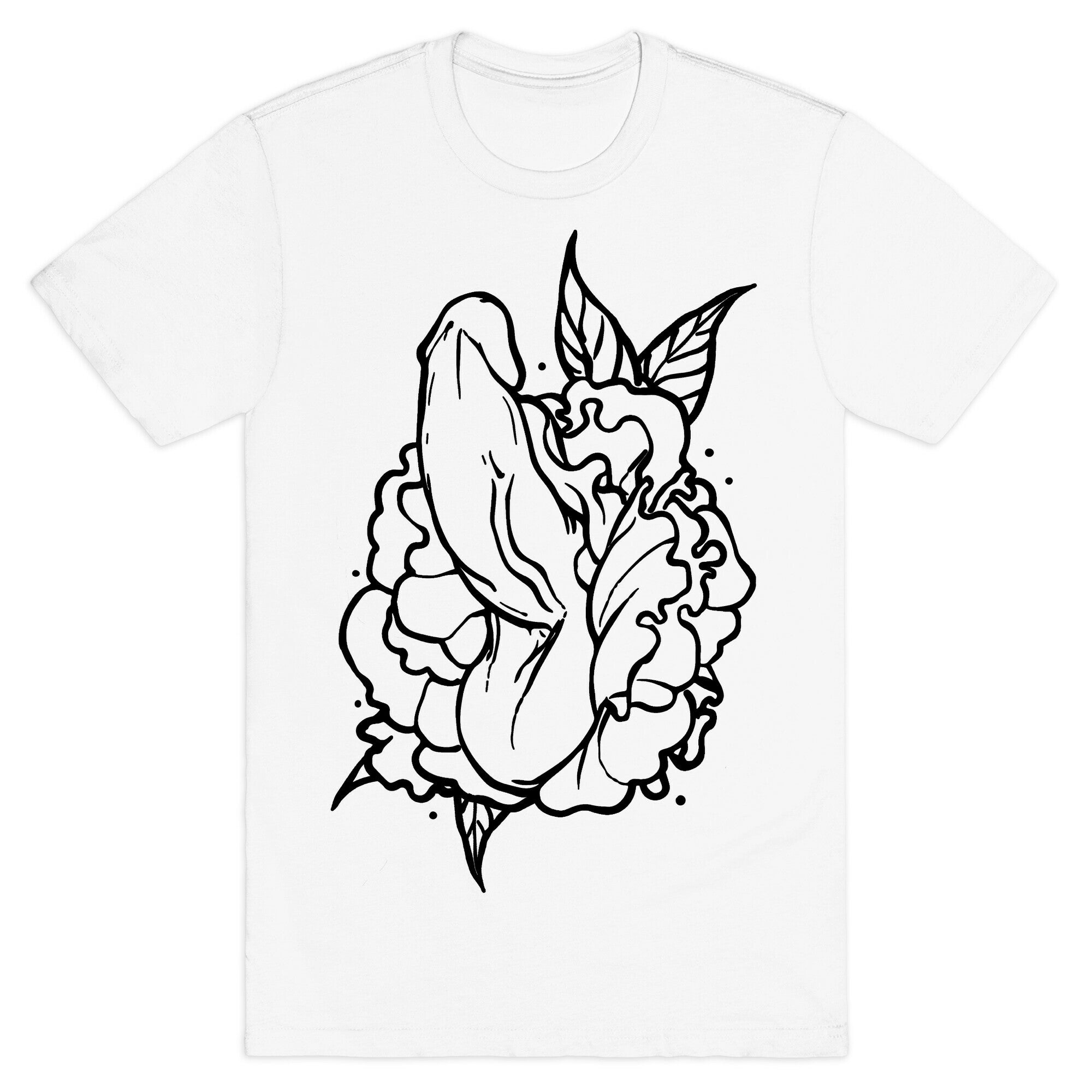 Floral Penis T-Shirt