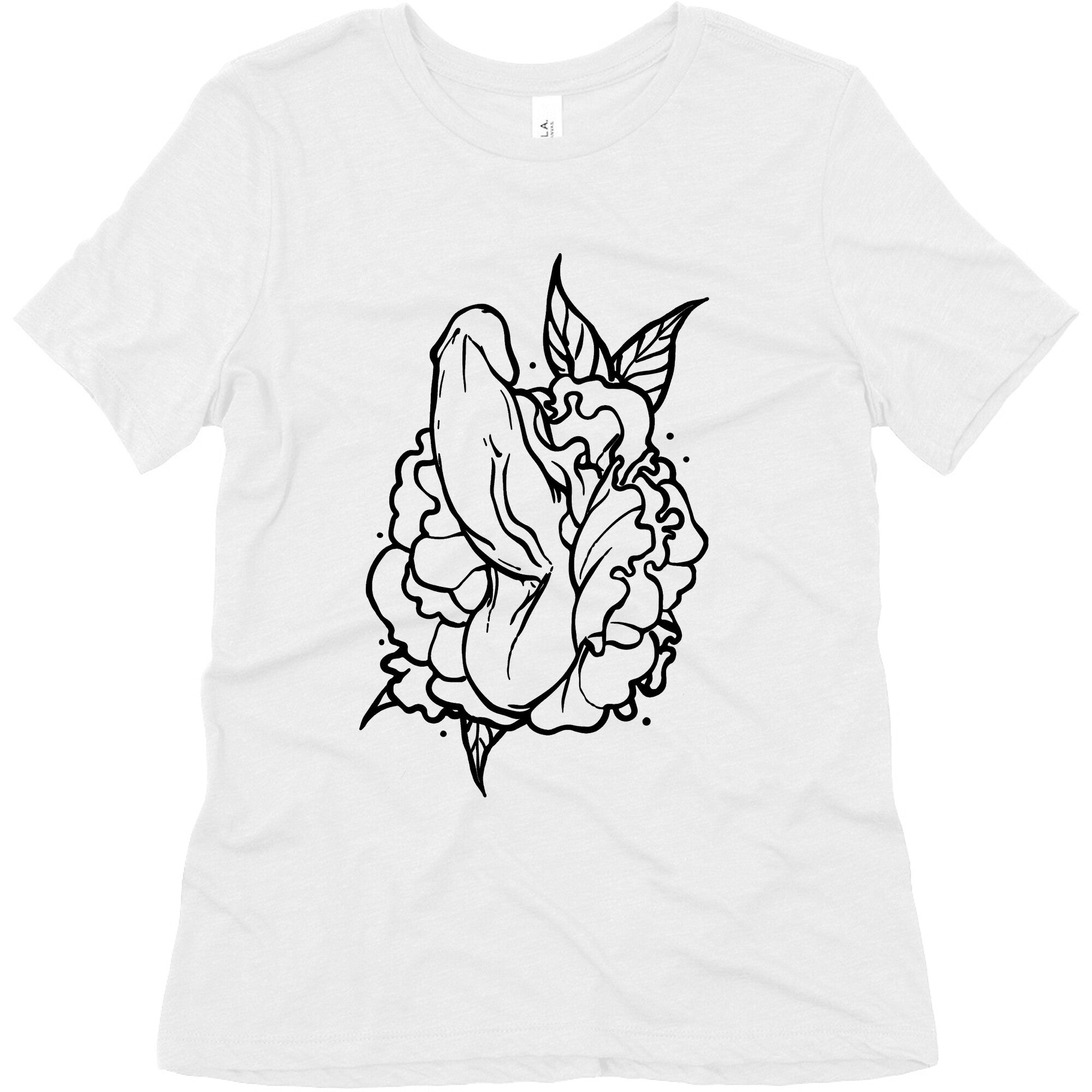 Floral Penis Women's Triblend Tee