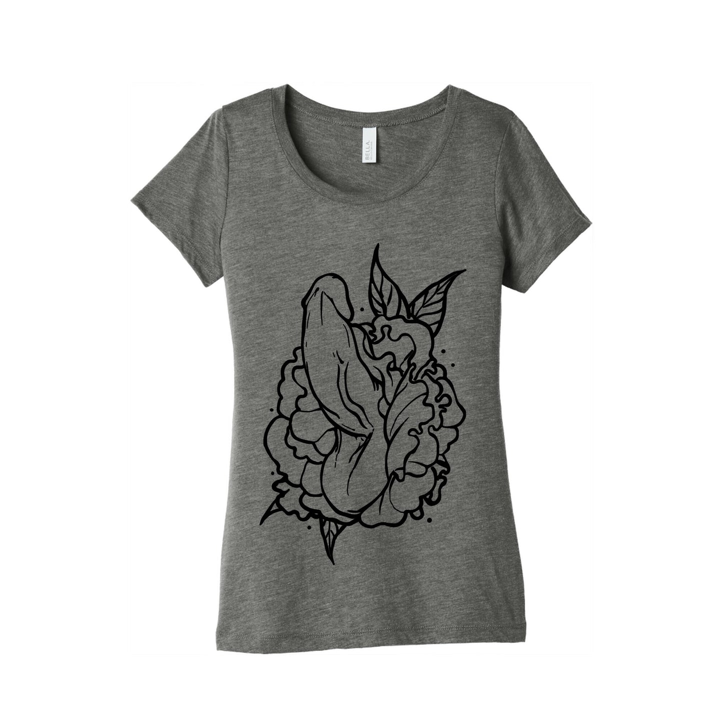 Floral Penis Women's Triblend Tee