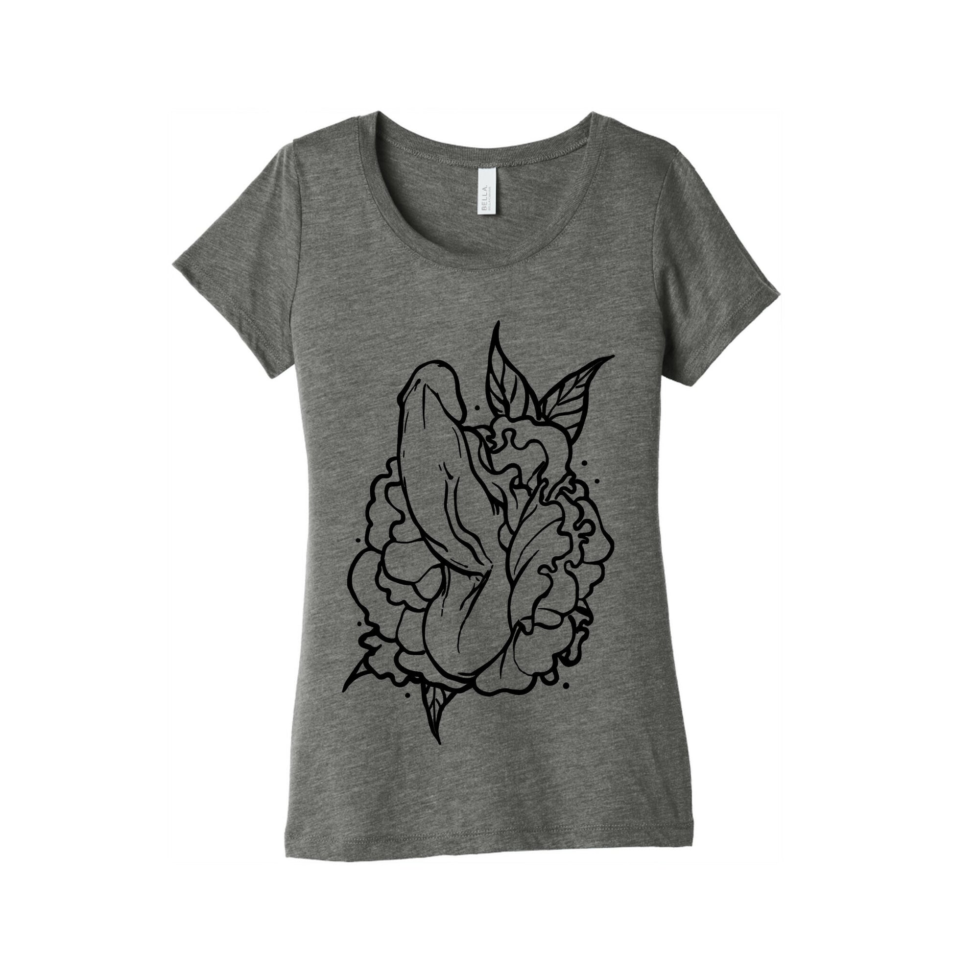 Floral Penis Women's Triblend Tee