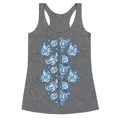 Floral Penis Collage Racerback Tank
