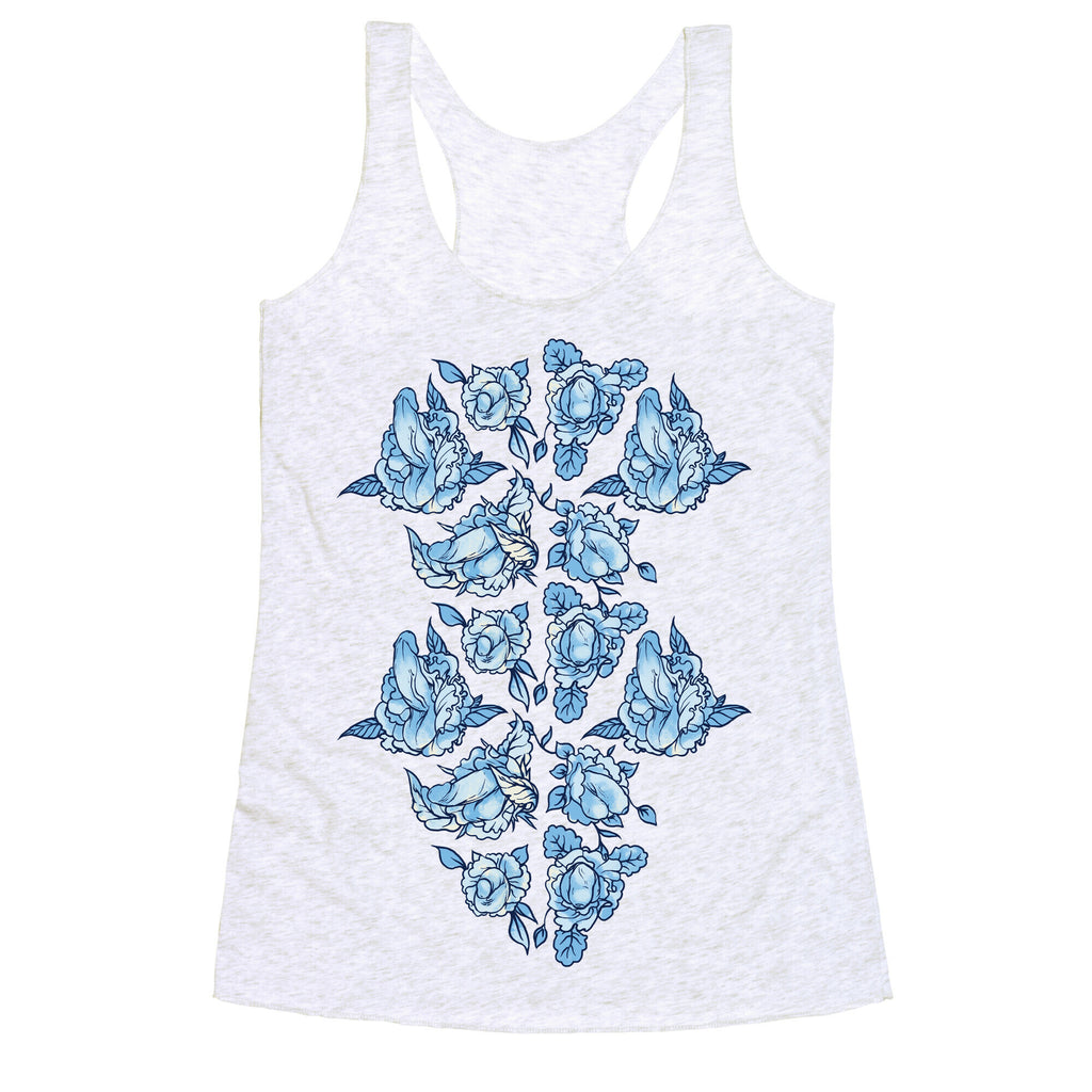 Floral Penis Collage Racerback Tank