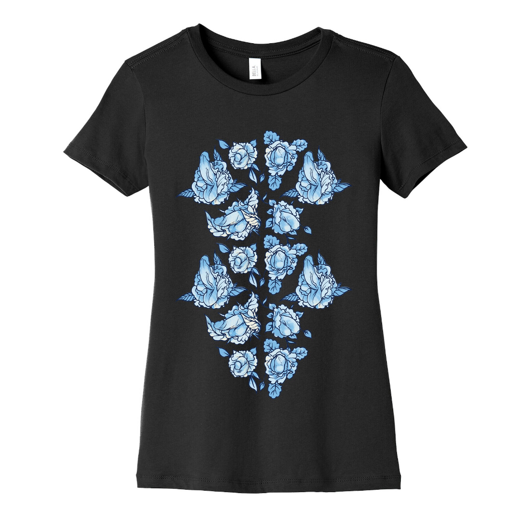 Floral Penis Collage Women's Cotton Tee
