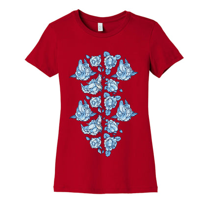 Floral Penis Collage Women's Cotton Tee
