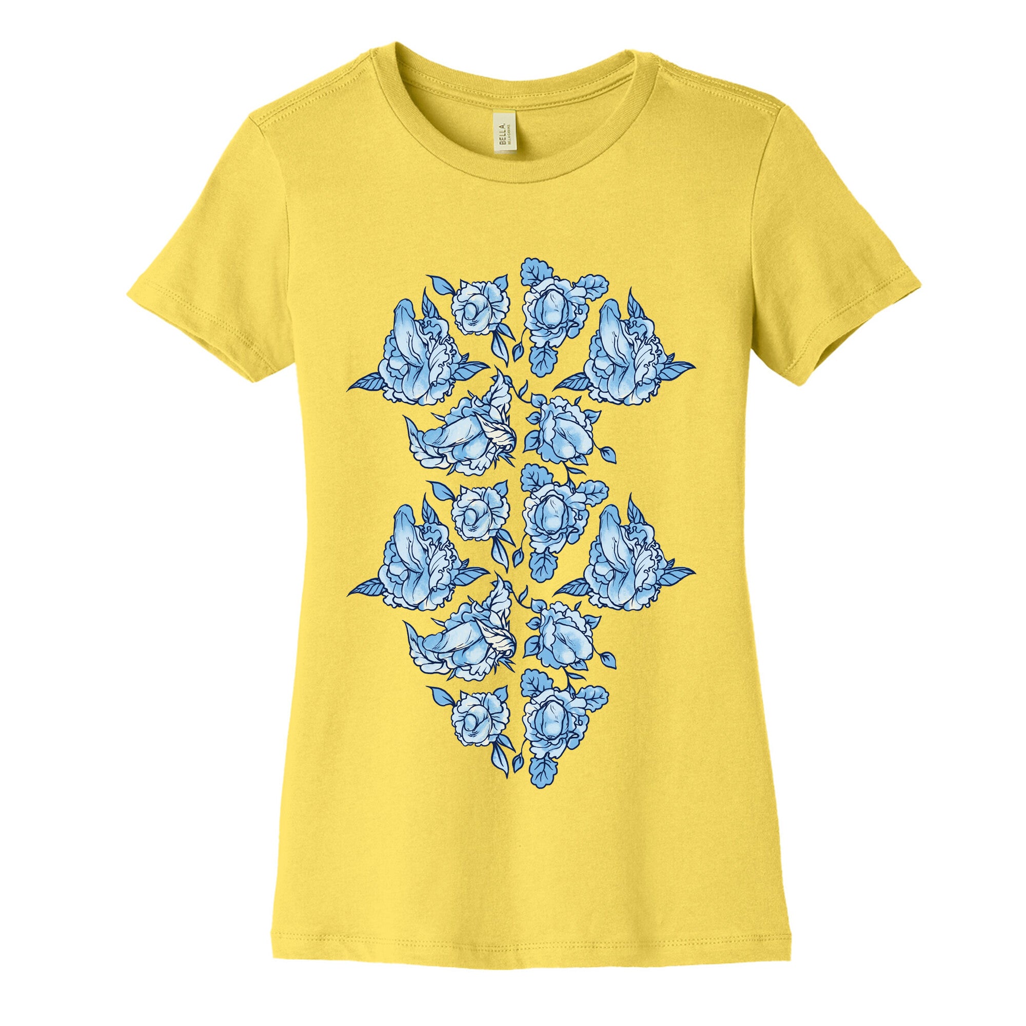 Floral Penis Collage Women's Cotton Tee